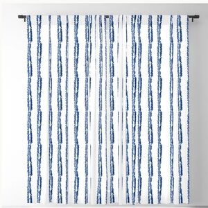 Nautical Herringbone Blackout Curtains - NWT